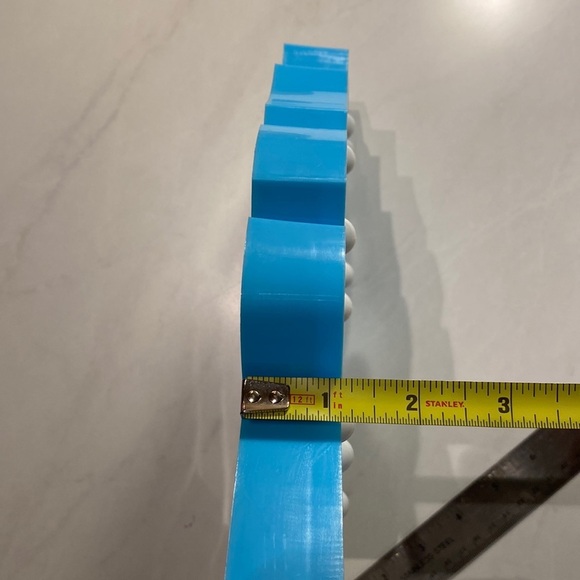 Lightup unicorn 🦄 room decor 10” x 9.5” x 1” standing turquoise blue periwinkle - Picture 4 of 5